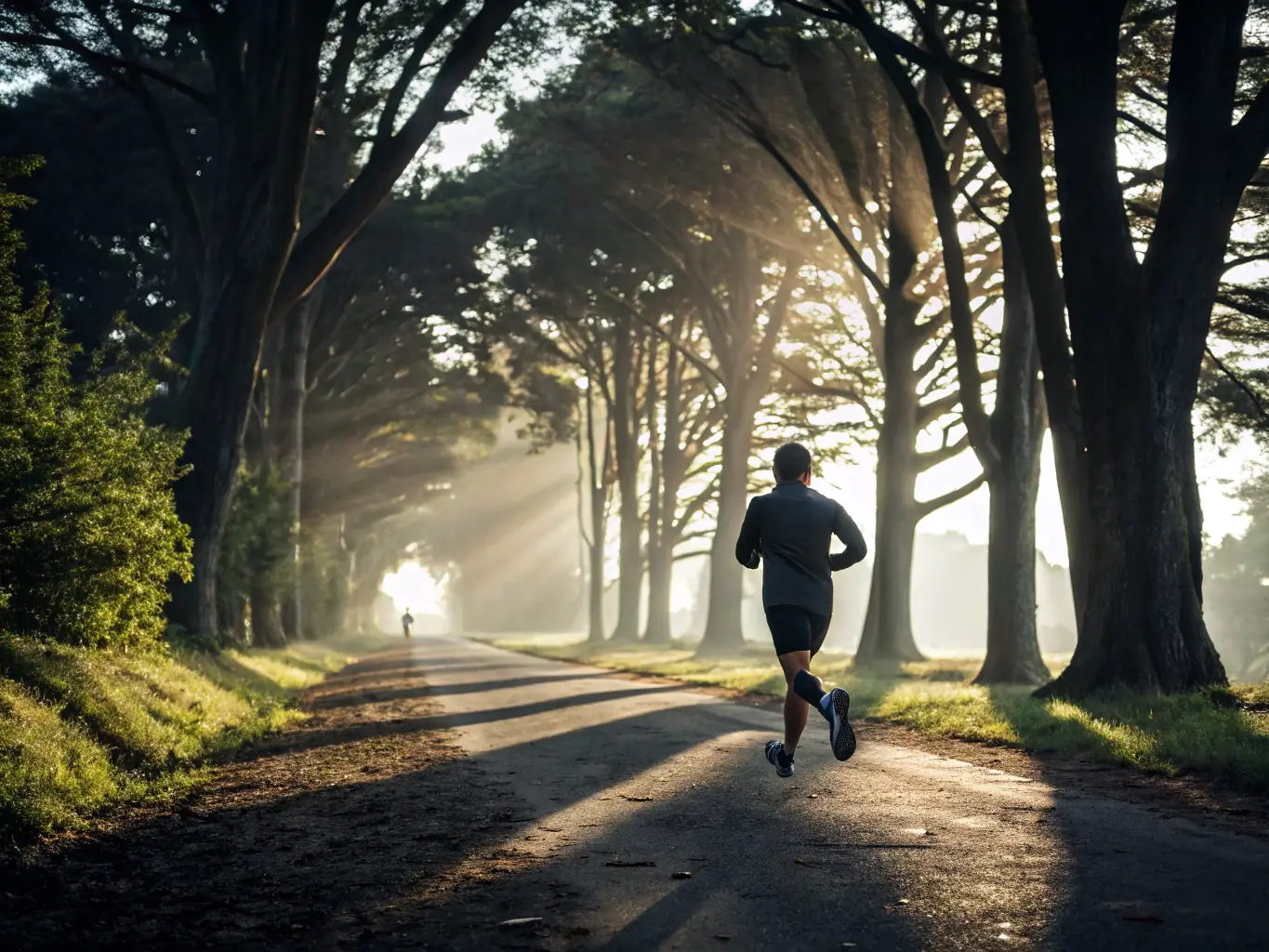 Triathletes training outdoors, transitioning between cycling and running segments, showcasing the multi-disciplinary nature of the sport.
